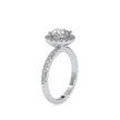 1.97Ct Round Cut Halo Lab-Grown Diamond Gold Ring