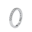 0.67Ct Pave Half Eternity Lab-Grown Diamond Gold Ring