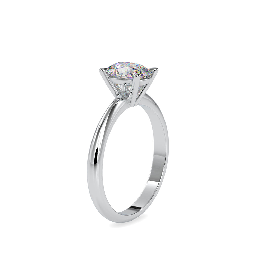 1.01Ct Oval Solitaire Lab-Grown Diamond Gold Ring