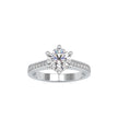 round prong lab-grown diamond ring in white gold