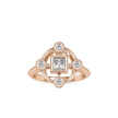 0.60Ct Princess Bezel Set Lab-Grown Diamond Gold Ring