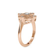0.60Ct Princess Bezel Set Lab-Grown Diamond Gold Ring