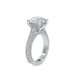 6.82Ct Round Prong Lab-Grown Diamond Gold Ring