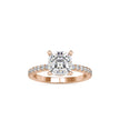 2.82Ct Cushion Solitaire Lab-Grown Diamond Gold Ring