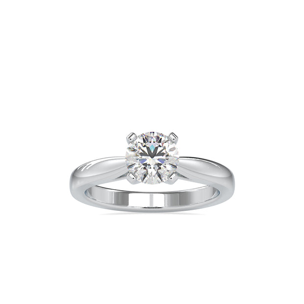 1.14Ct Round Solitaire Lab-Grown Diamond Gold Ring