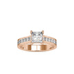 2.05Ct Princess Solitaire Lab-Grown Diamond Gold Ring