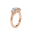 2.05Ct Round Three Stone Lab-Grown Diamond Gold Ring