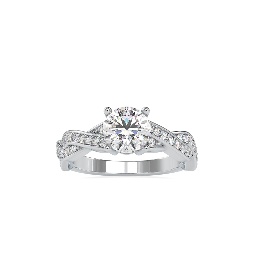 1.49Ct Round Solitaire Lab-Grown Diamond Gold Ring
