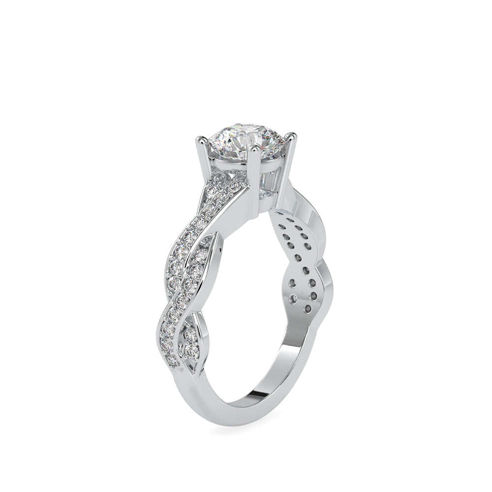 1.49Ct Round Solitaire Lab-Grown Diamond Gold Ring