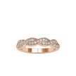 0.29Ct Pave Set Twisted Lab-Grown Diamond Gold Ring
