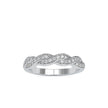 0.29Ct Pave Set Twisted Lab-Grown Diamond Gold Ring