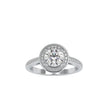 1.30Ct Round Prong Halo Lab-Grown Diamond Gold Ring