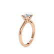 1.23Ct Princess Solitaire Lab-Grown Diamond Gold Ring