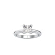 1.23Ct Princess Solitaire Lab-Grown Diamond Gold Ring
