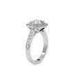 2.16Ct Cushion Halo Lab-Grown Diamond Gold Ring