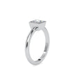 0.92Ct Princess Bezel Lab-Grown Diamond Gold Ring