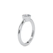 0.54Ct Round Bezel Lab-Grown Diamond Gold Ring