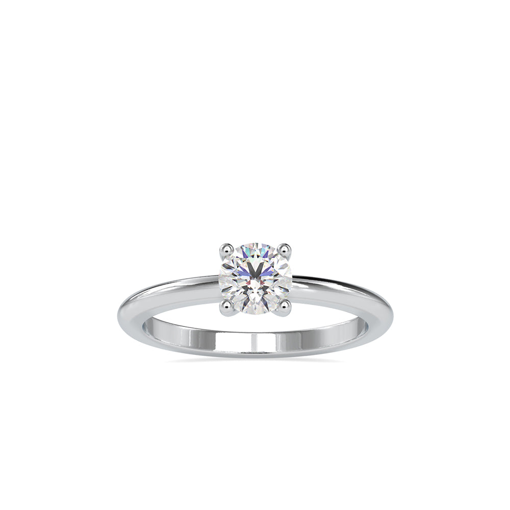 0.54Ct Round Prong Lab-Grown Diamond Gold Ring