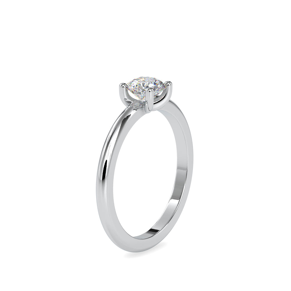 0.54Ct Round Prong Lab-Grown Diamond Gold Ring
