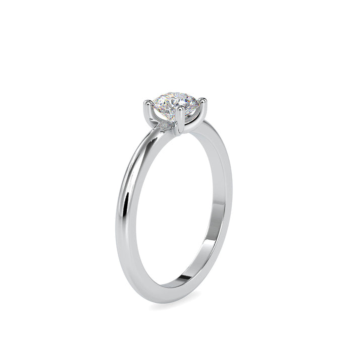 0.54Ct Round Prong Lab-Grown Diamond Gold Ring