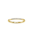 0.05Ct Half Eternity Pave Set Lab-Grown Diamond Gold Ring