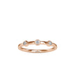 0.08Ct Three Stone Bezel Set Lab-Grown Diamond Gold Ring
