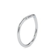0.10Ct Curved Pavé-Set Lab-Grown Diamond Gold Ring