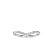 0.09Ct Curved Pavé-Set Lab-Grown Diamond Gold Band