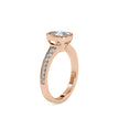 2.03Ct Cushion Bezel Lab-Grown Diamond Gold Ring