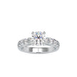 2.30Ct Round Solitaire Hidden Halo Lab-Grown Diamond Gold Ring