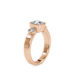 1.46Ct Cushion Bezel Lab-Grown Diamond Gold Ring