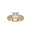 4.50Ct Princess Solitaire Lab-Grown Diamond Gold Ring