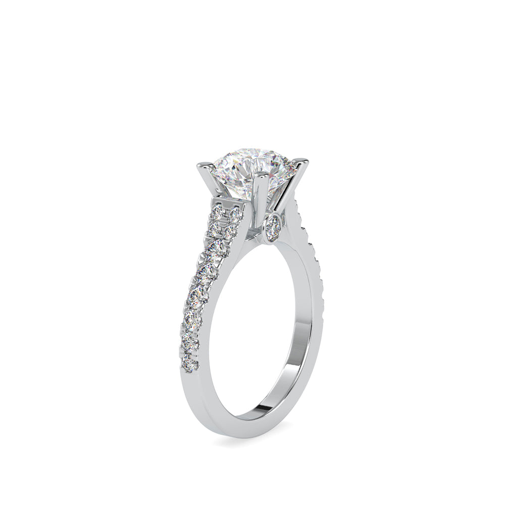 2.91Ct Round Solitaire Lab-Grown Diamond Gold Ring