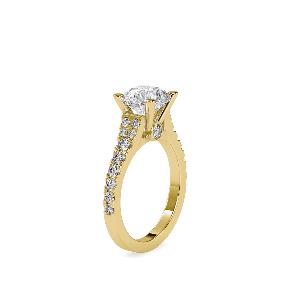 2.91Ct Round Solitaire Lab-Grown Diamond Gold Ring