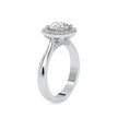 1.57Ct Round Cut Halo Lab-Grown Diamond Gold Ring