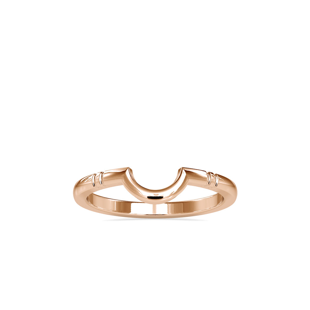 Half Moon Shape Gold Band