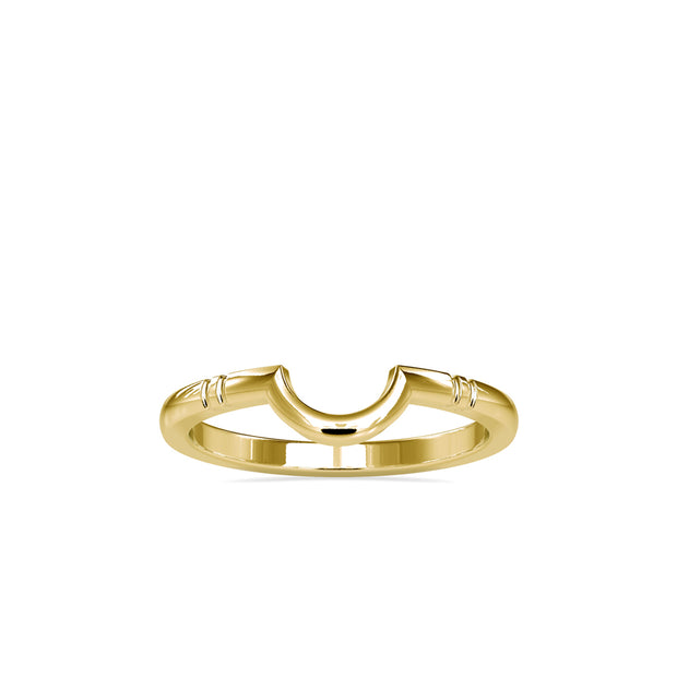 Half Moon Shape Gold Band