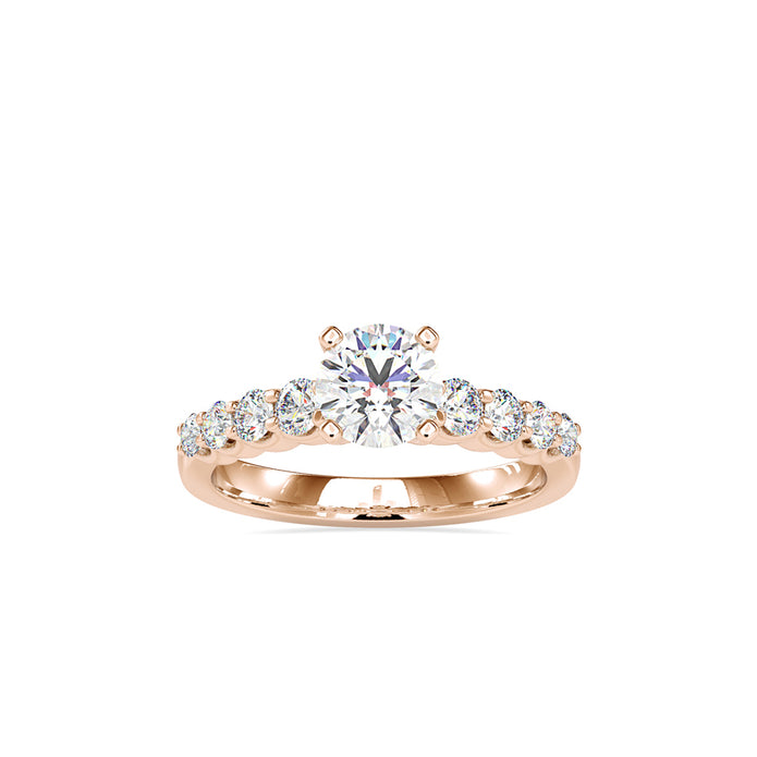 1.38Ct Round Cut Solitaire Lab-Grown Diamond Gold Ring