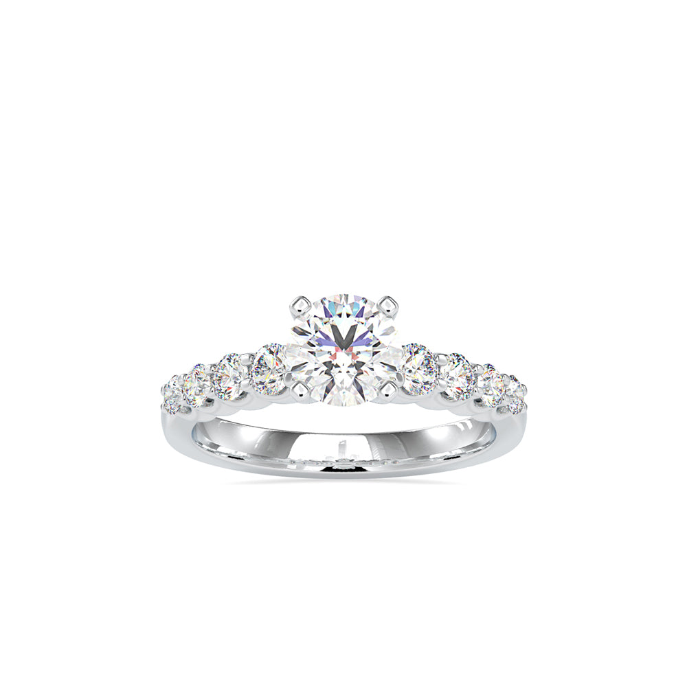 1.38Ct Round Cut Solitaire Lab-Grown Diamond Gold Ring