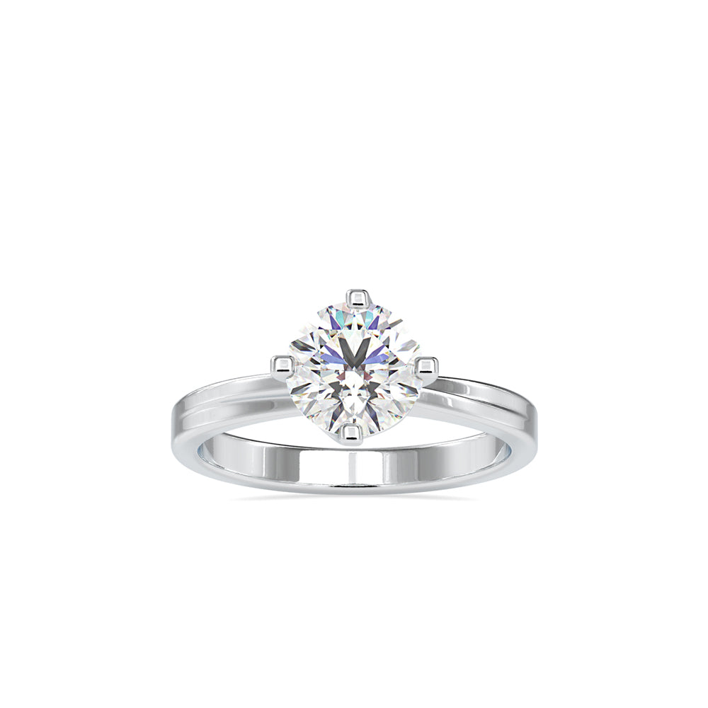 1.18Ct Round Cut Solitaire Lab-Grown Diamond Gold Ring