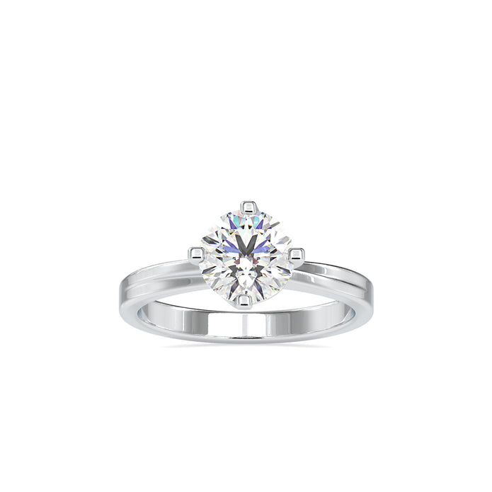 1.18Ct Round Cut Solitaire Lab-Grown Diamond Gold Ring
