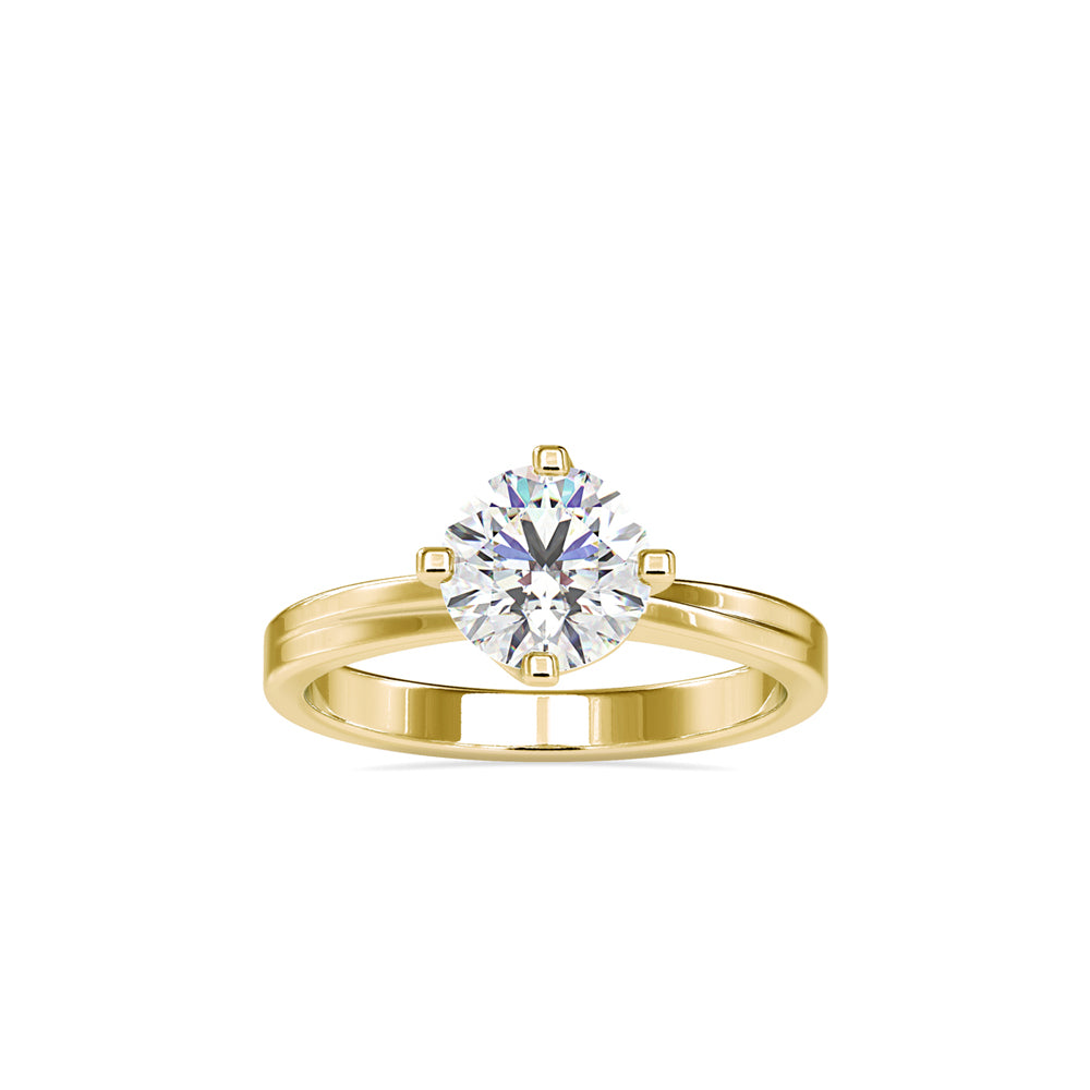 1.18Ct Round Cut Solitaire Lab-Grown Diamond Gold Ring