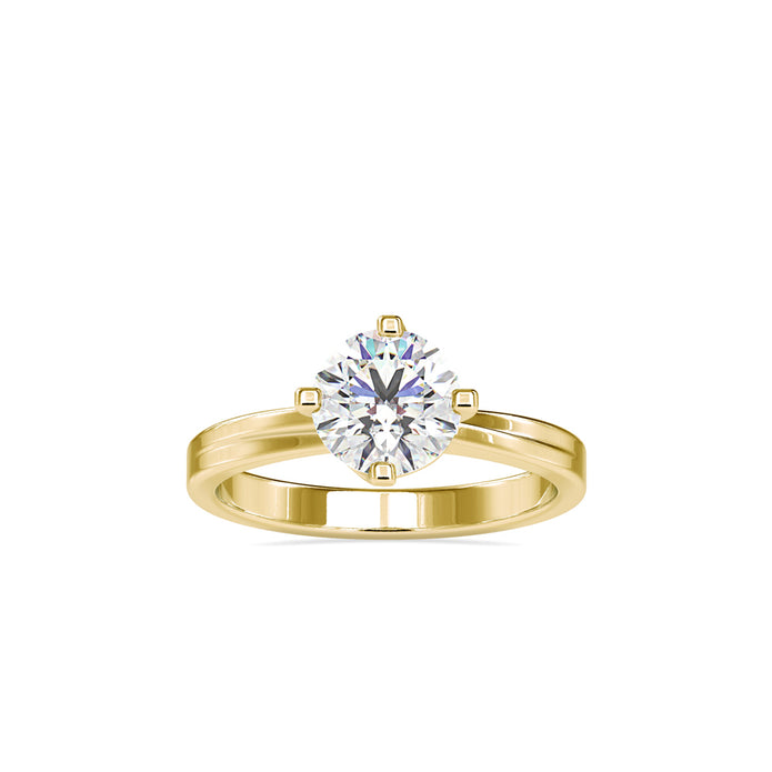 1.18Ct Round Cut Solitaire Lab-Grown Diamond Gold Ring