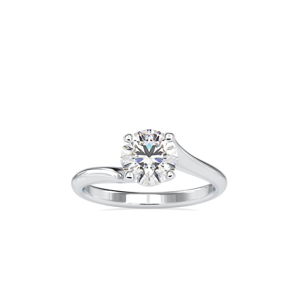 1.14Ct Round Cut Solitaire Lab-Grown Diamond Gold Ring