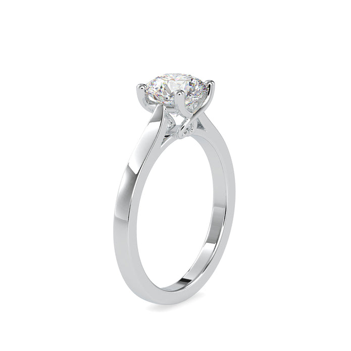 1.19Ct Round Cut Solitaire Lab-Grown Diamond Gold Ring