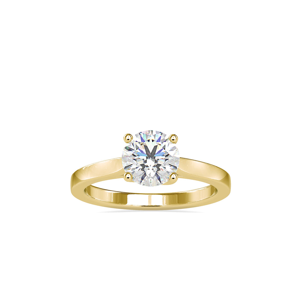 1.19Ct Round Cut Solitaire Lab-Grown Diamond Gold Ring