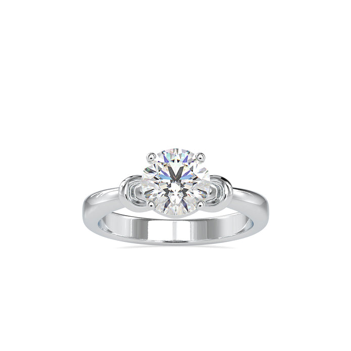 1.20Ct Round Cut Solitaire Lab-Grown Diamond Gold Ring