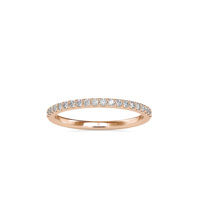 0.19Ct Half Eternity Lab-Grown Diamond Gold Ring