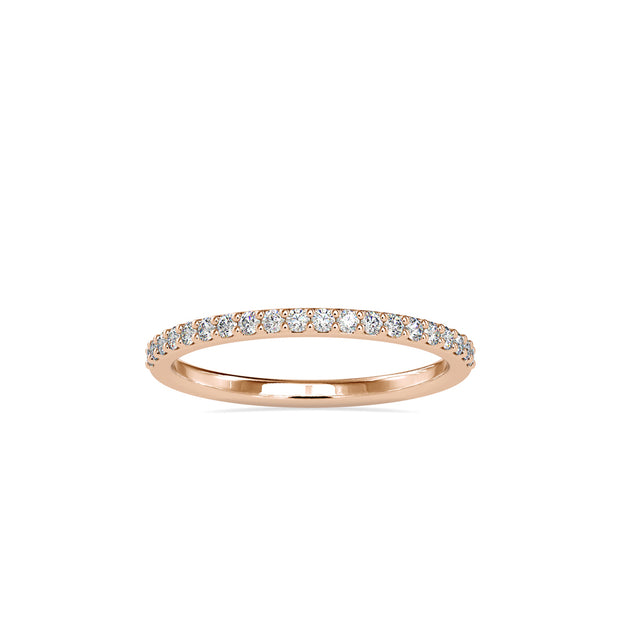 0.19Ct Half Eternity Lab-Grown Diamond Gold Ring