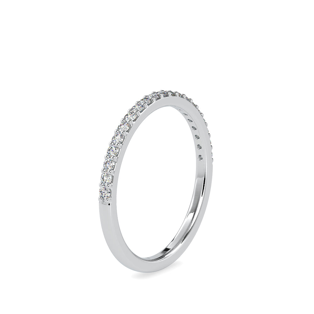 0.19Ct Half Eternity Lab-Grown Diamond Gold Ring